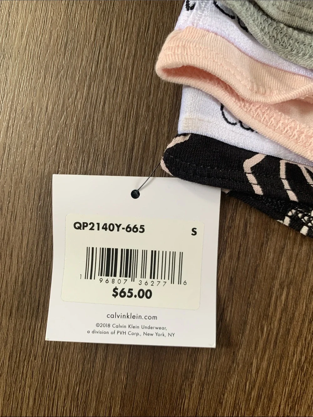Calvin Klein Women's Thong Set in Black, Pink, Green, Cream, and Printed - Picture 2 of 3